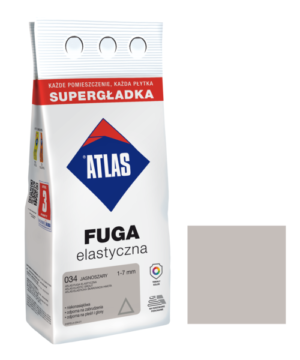 Fuga wąska ATLAS 034 jasnoszara 2 kg