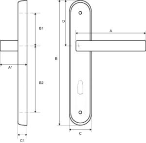 KLAMKA JARO ECO M6/M9 CHROM/NIKIEL WC72