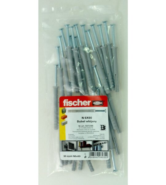 SM 6X60 DYBEL WBIJANY 30SZT(507296)