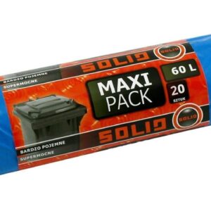 Worki na śmieci Maxi Pack LDPE 60L SOLID